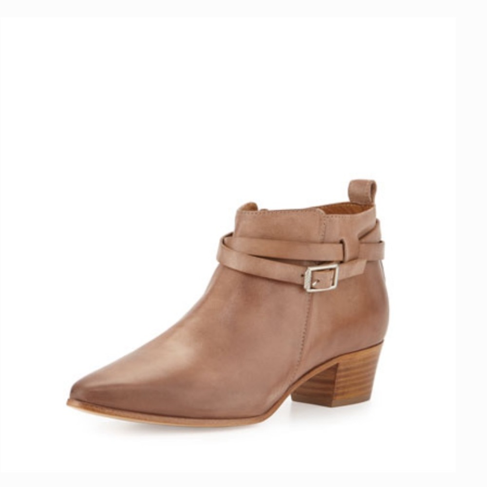 Alberto Fermani Vana Belted Ankle Leather Booties